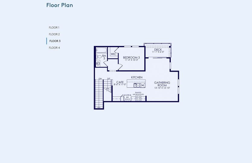 Plan 4 Floor Plan, Quick Move-In Home, Floor 3