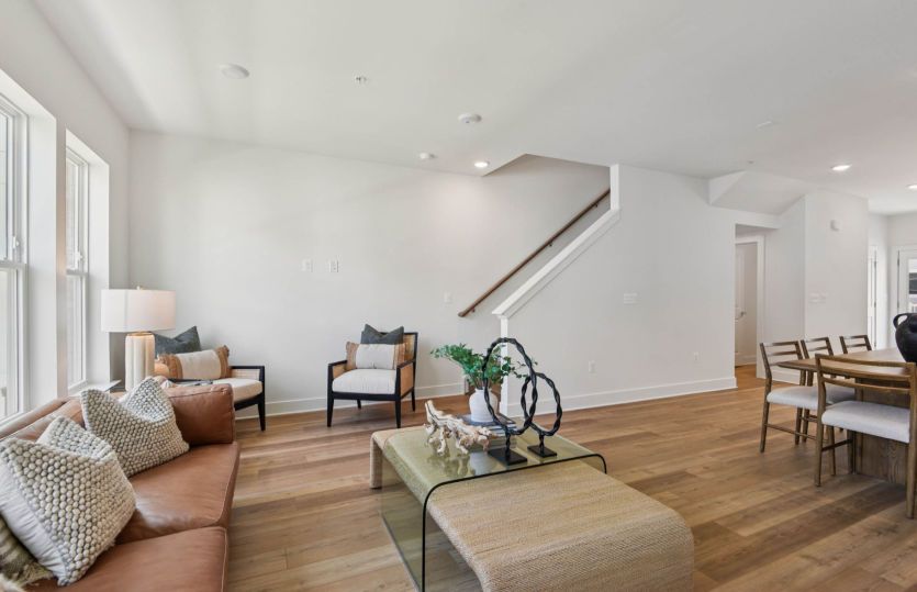 Open Floorplan Showcasing the Café and Gathering Room - Actual Home