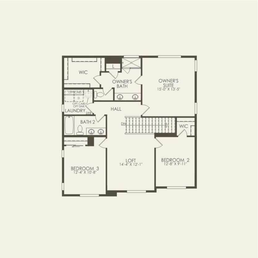 Second Floor 3 br / 2.5 ba