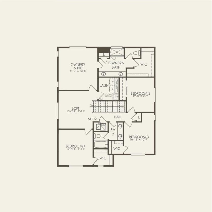 Second Floor 4 br / 2.5 ba