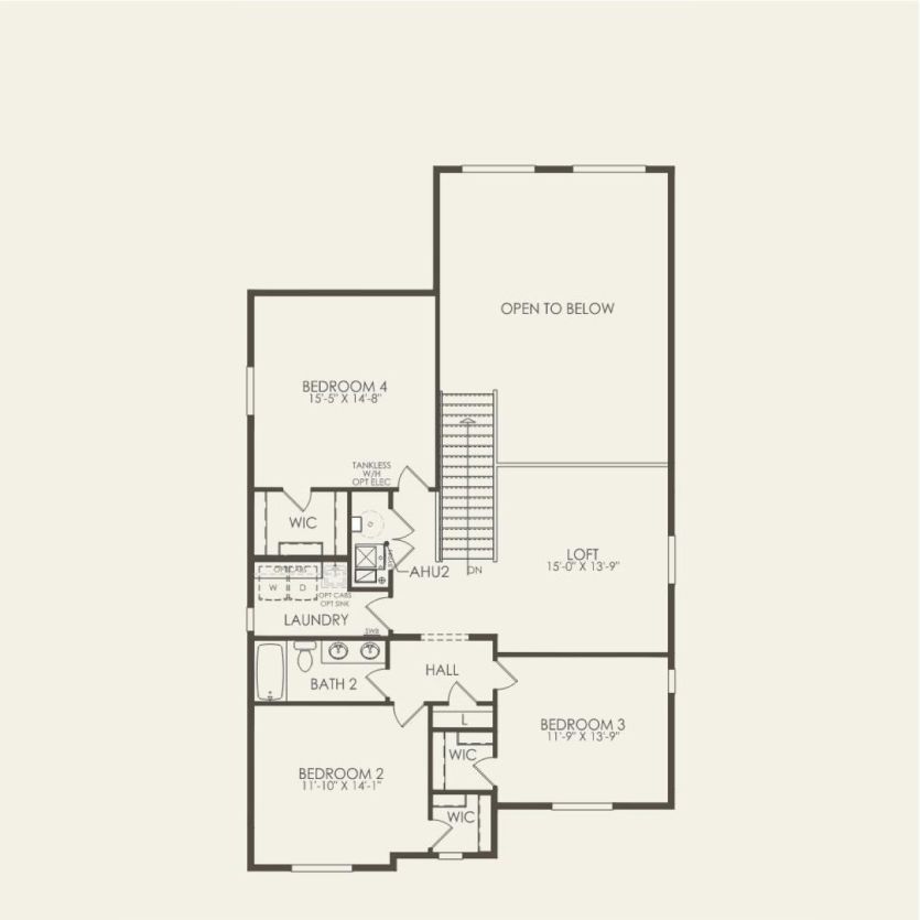 Second Floor 4 br / 2.5 ba