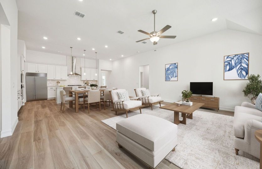 Spacious Azle kitchen and gathering area designed for modern open living.