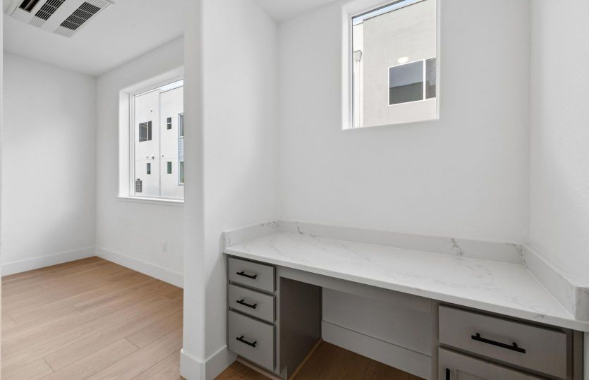 Built-in office space off cafe