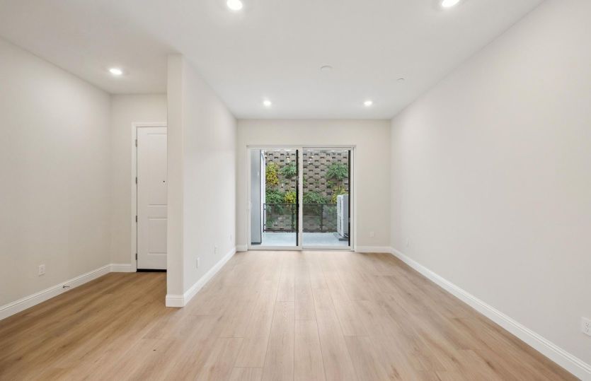 Gathering room with deck access
