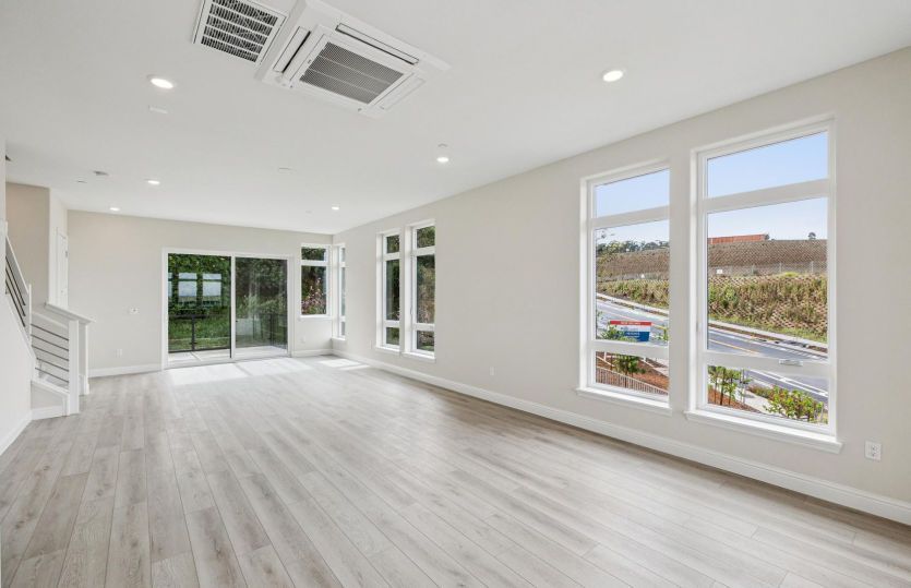 Light filled gathering room