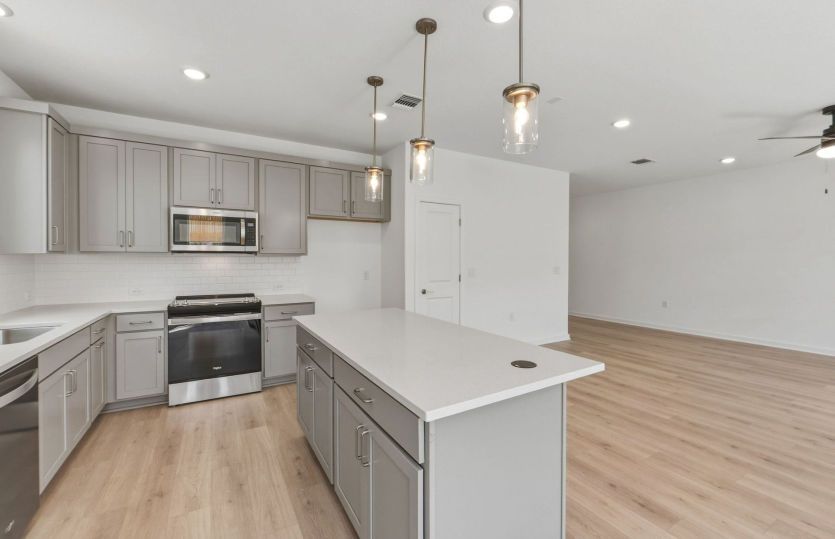 Kitchen Open to the Gathering Space