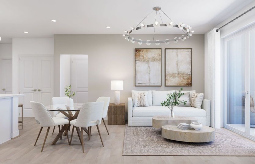 Gathering and Dining Rooms Blend Seamlessly