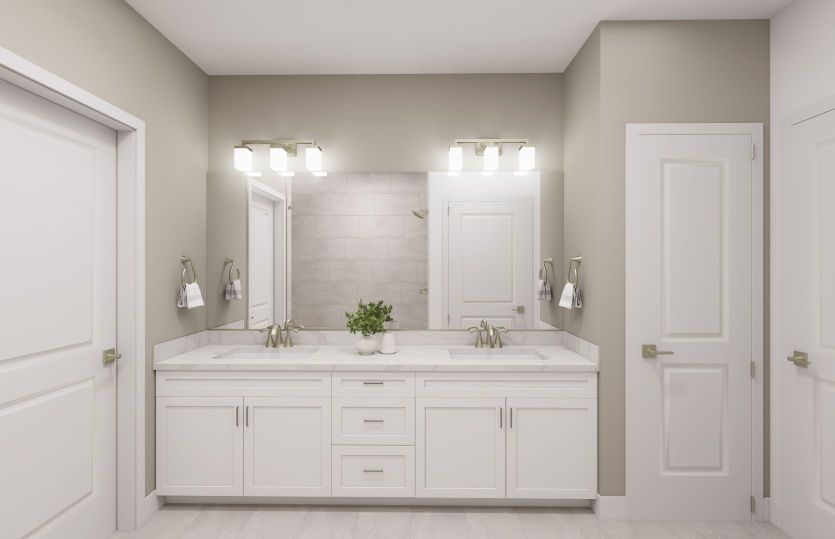 Primary Bath with Dual Basin Vanity