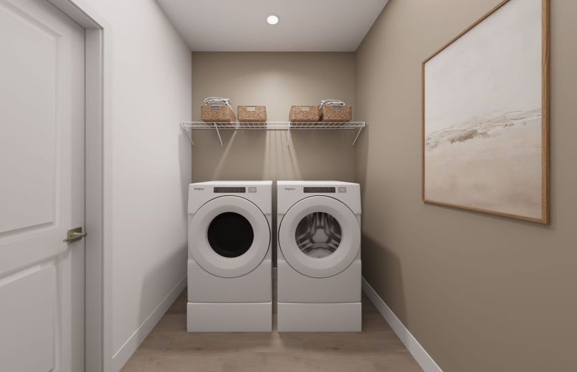 Laundry Room with Additional Storage