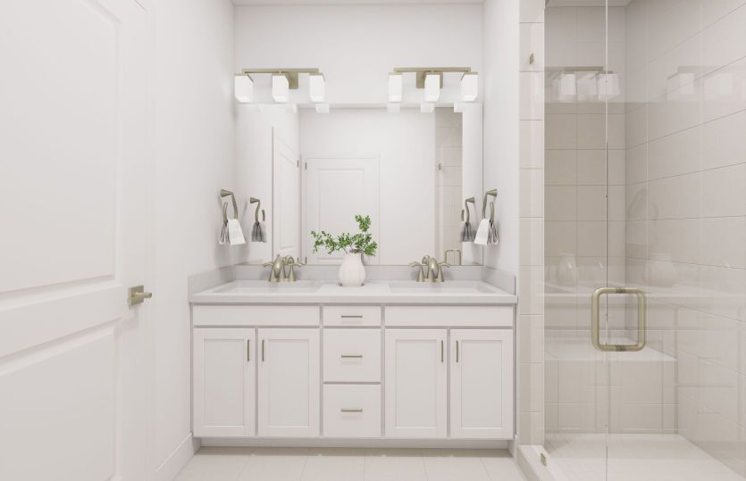 Primary Bath with Dual Basin Vanity