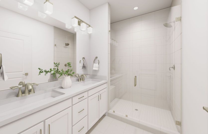 Primary Bath with Dual Basin Vanity