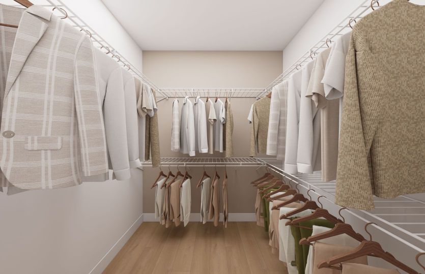 One of Two Walk-In Closet in the Primary Suite