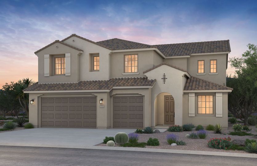 The Messina home exterior A at Savio Ridge.