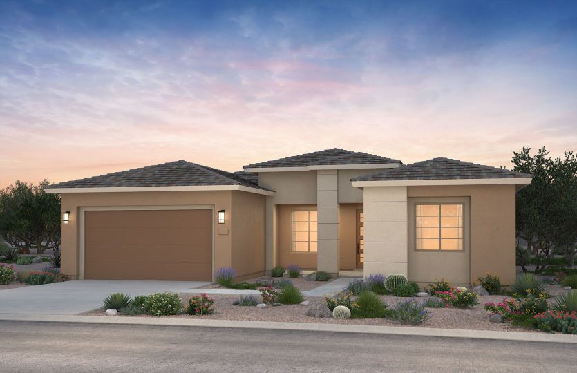 Salerno home exterior C with a modern look and feel.