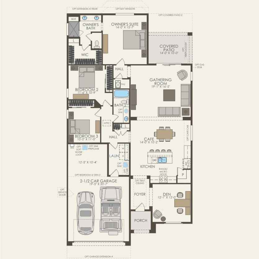 First Floor 3 br / 2 ba