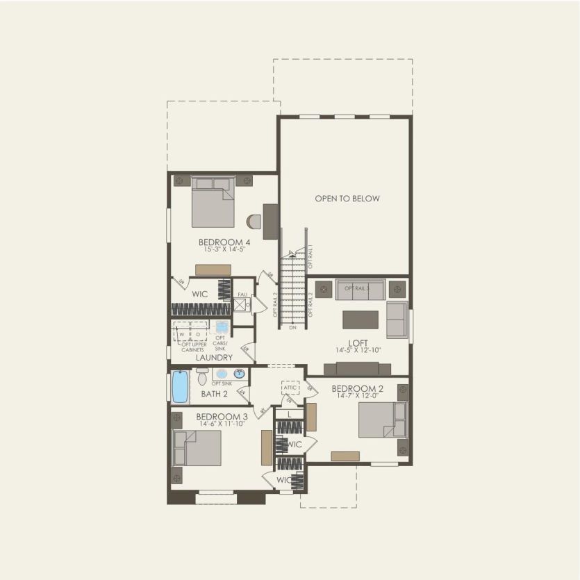 Second Floor 4 br / 2.5 ba