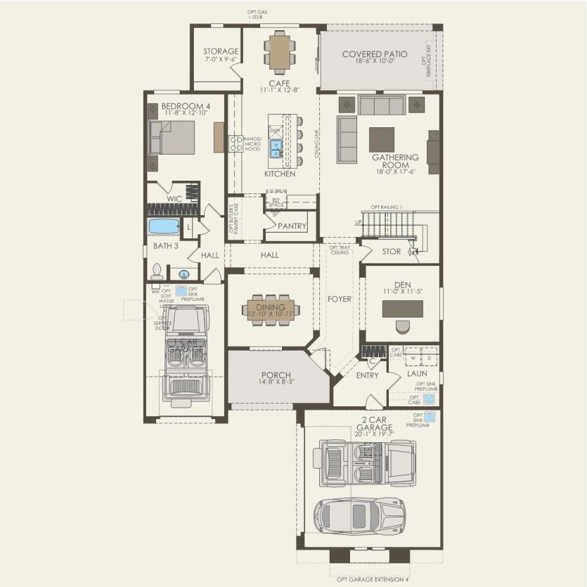 First Floor 4 br / 3 ba