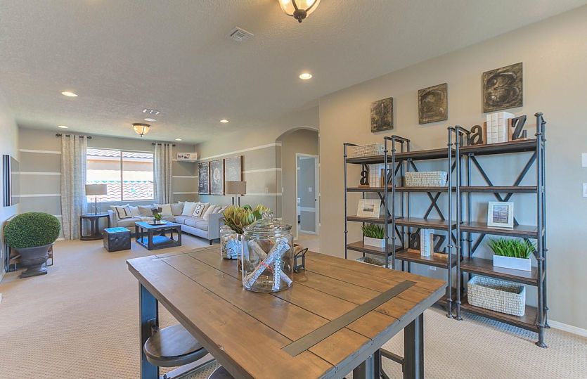 Lots of space in the upstairs loft, making it an ideal flex space for working, lounging or playing.