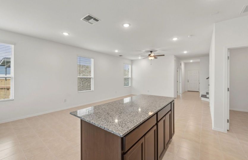 Kitchen Open to the Gathering Space