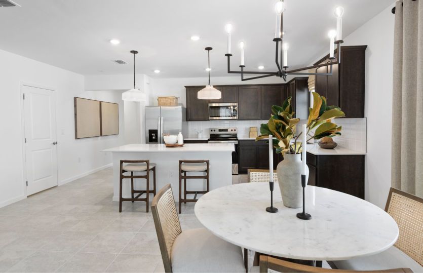 Café area located off the kitchen