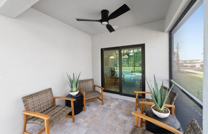 Spacious lanai with serene views