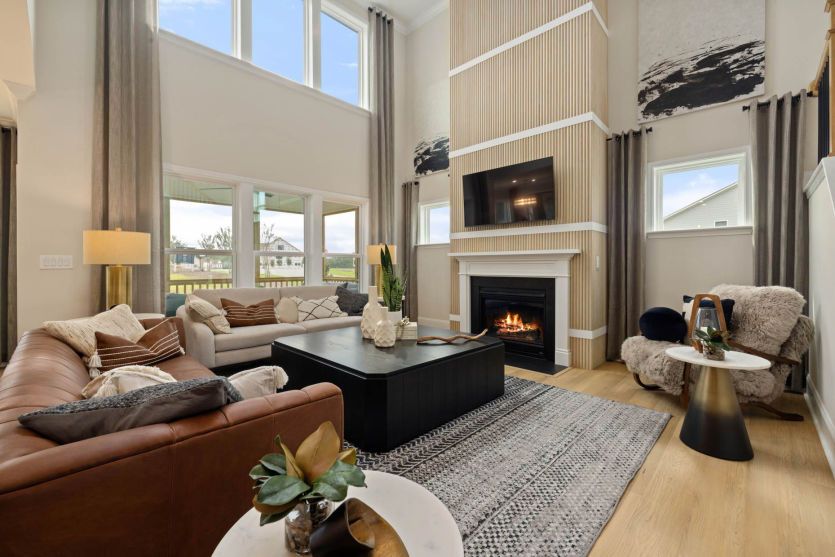 Breathtaking Two-Story Great Room is Flooded with Natural Light - Model Representation