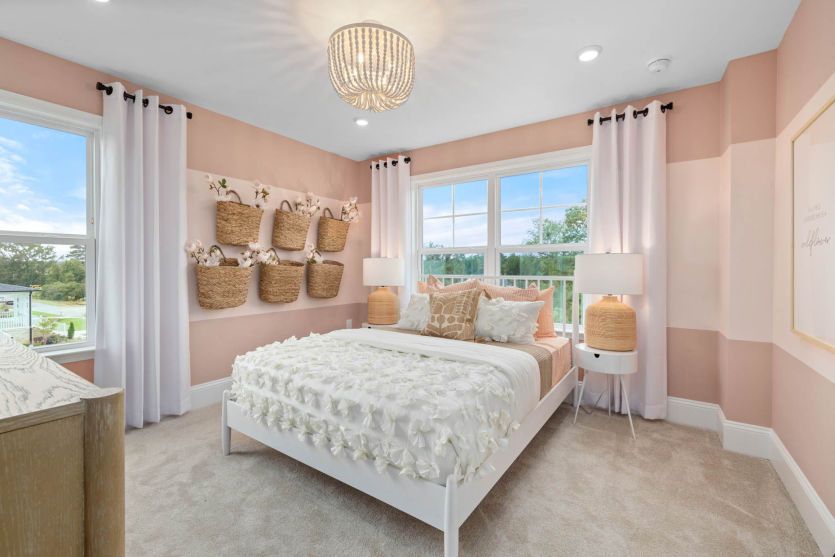 Bedroom 4 with Full Bath - Model Representation