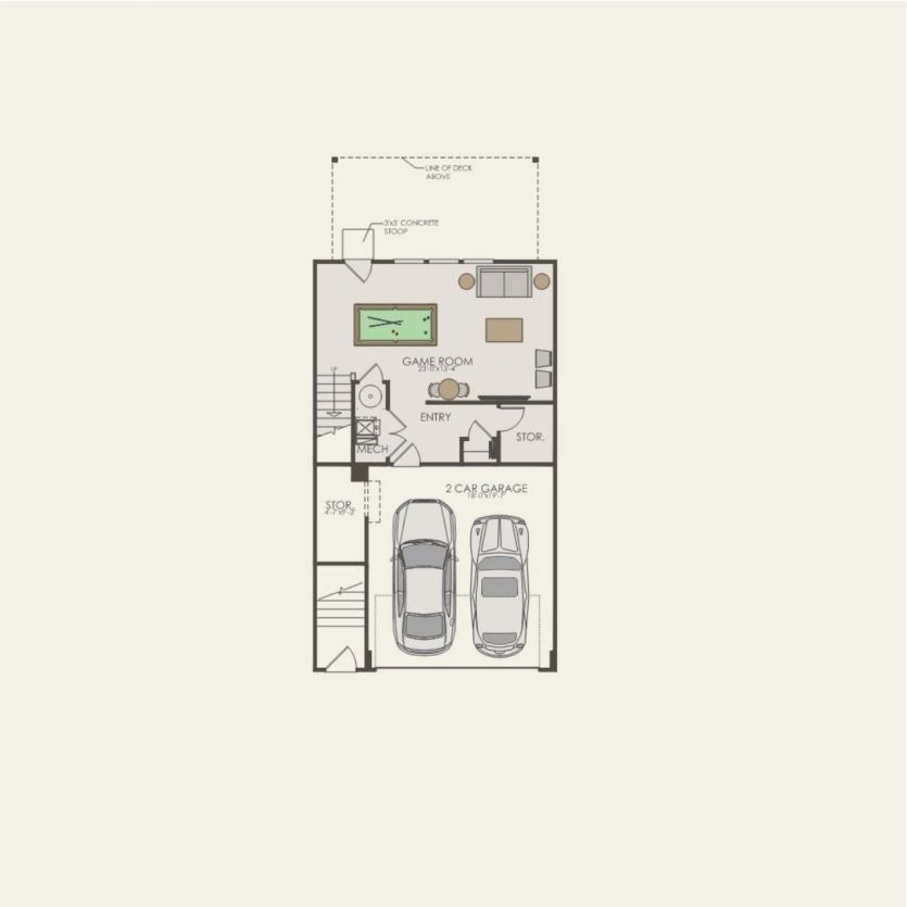 First Floor 3 br / 2.5 ba