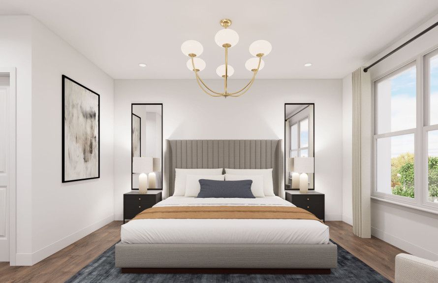 Luxurious Sunlit Primary Suite with Two Walk-In Closets and Private Bath