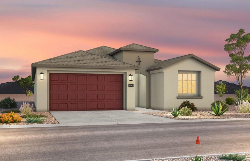 The Tifton Walk home design shown in the Exterior A Elevation.