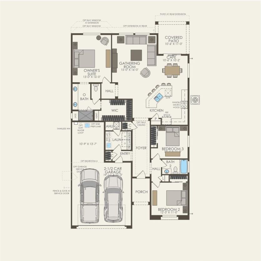 First Floor 3 br / 2 ba