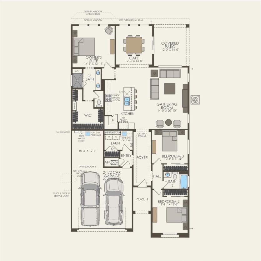 First Floor 3 br / 2 ba