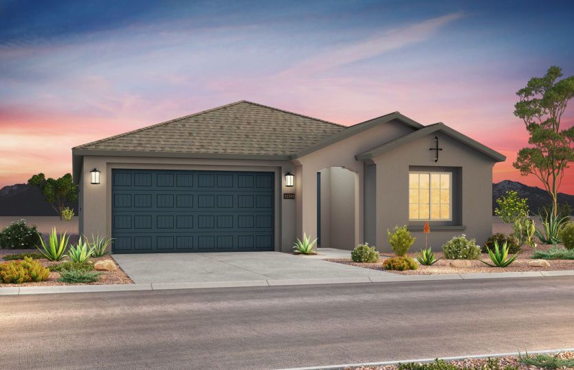 The Brownstone home shown in the Exterior A Elevation.