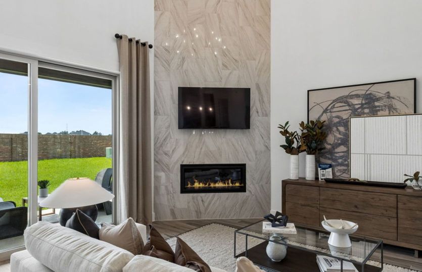 Fireplace in Gathering Room