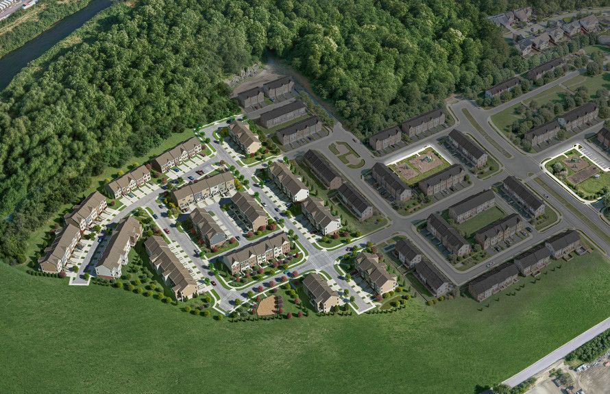 Aerial Rendering of Community