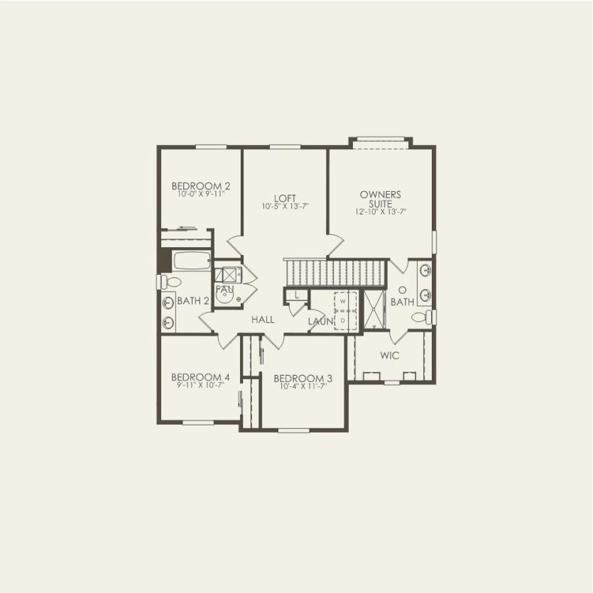 Second Floor 4 br / 2.5 ba