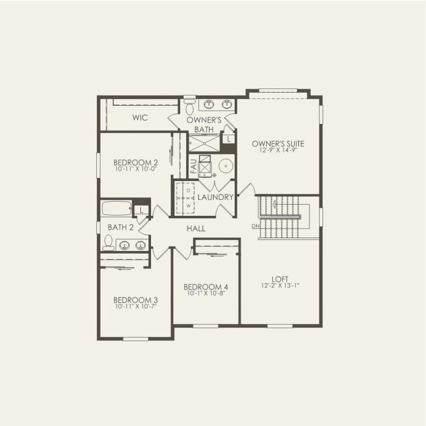 Second Floor 4 br / 2.5 ba