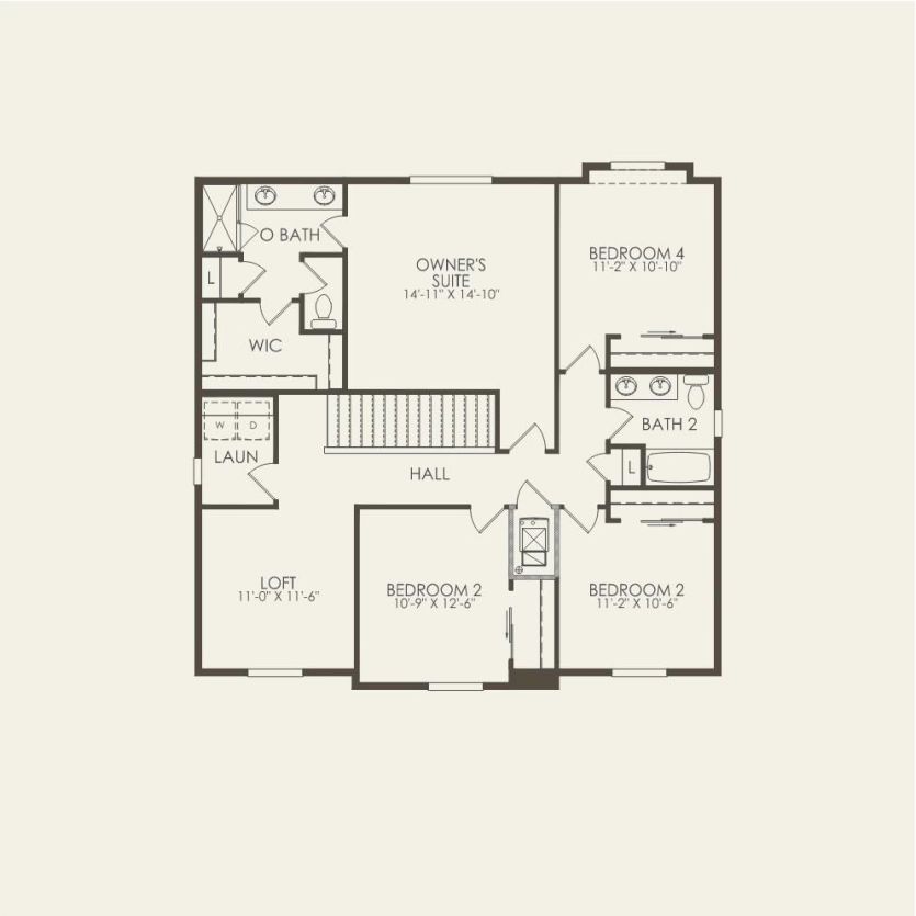 Second Floor 4 br / 2.5 ba