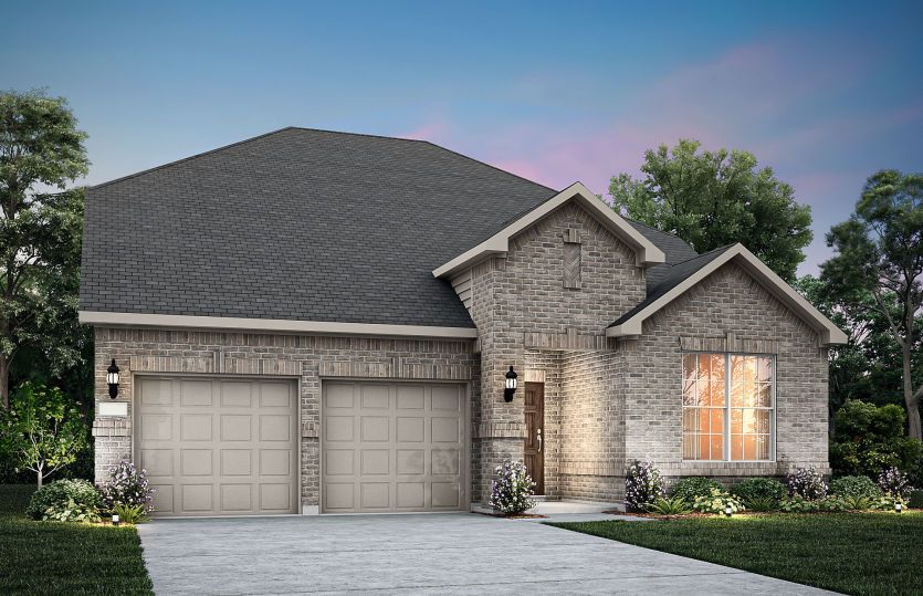 The Keller, a two-story home with 2-car garage, shown with Home Exterior 31d