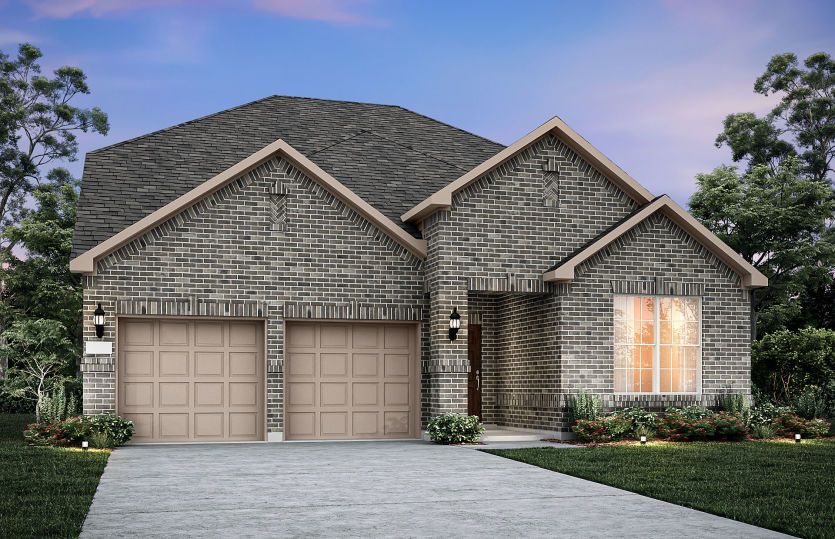 The Keller, a two-story home with 2-car garage, shown with Home Exterior 33