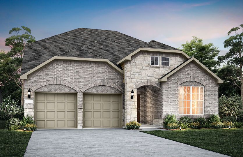 The Keller, a two-story home with 2-car garage, shown with Home Exterior 35 *model representation