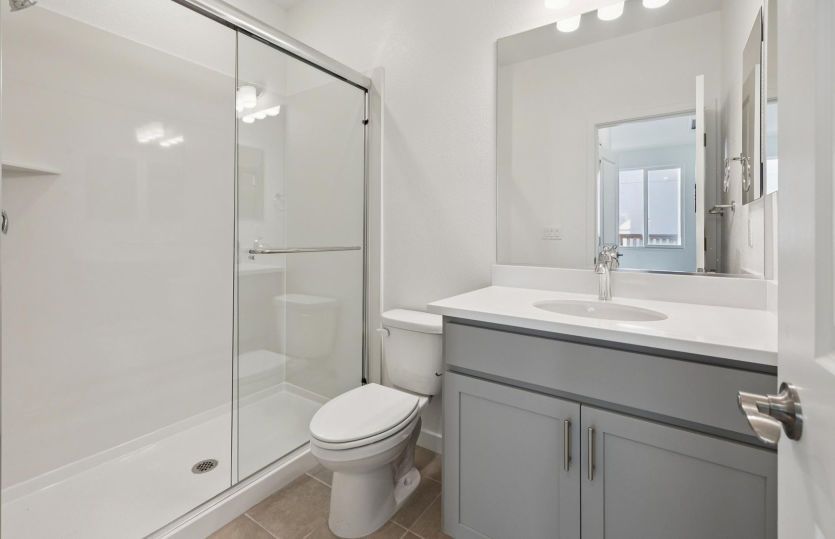 First floor full bath with walk-in shower