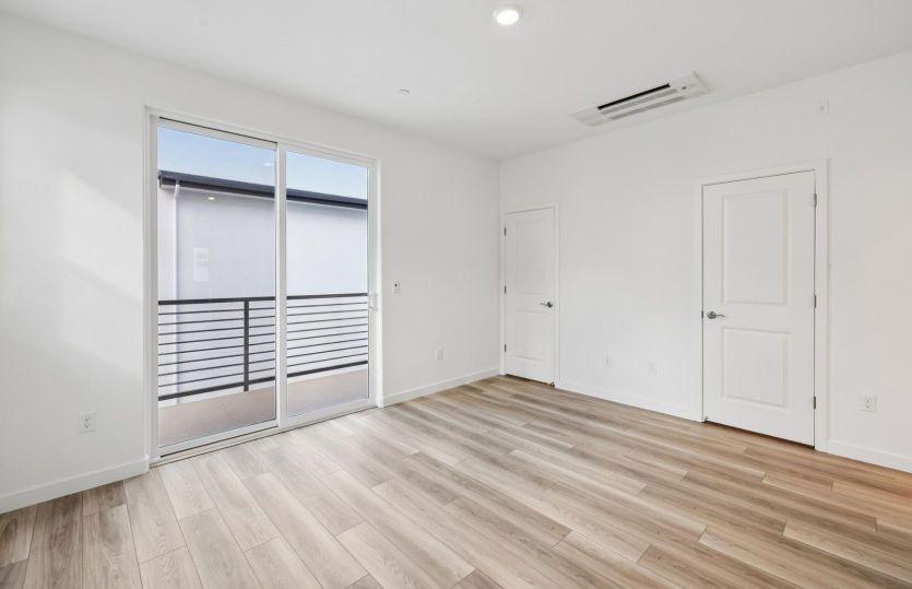 Primary bedroom with private deck