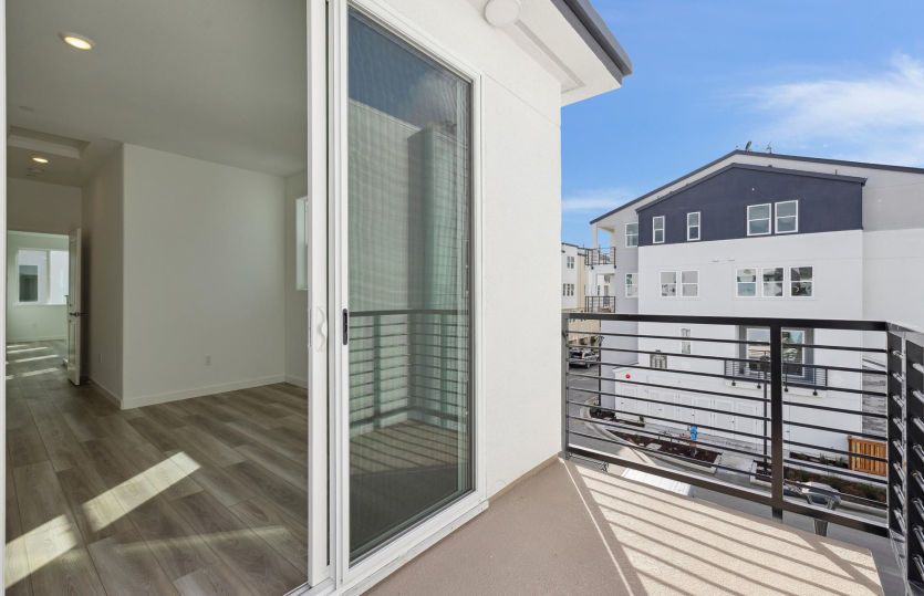 Primary bedroom with private deck