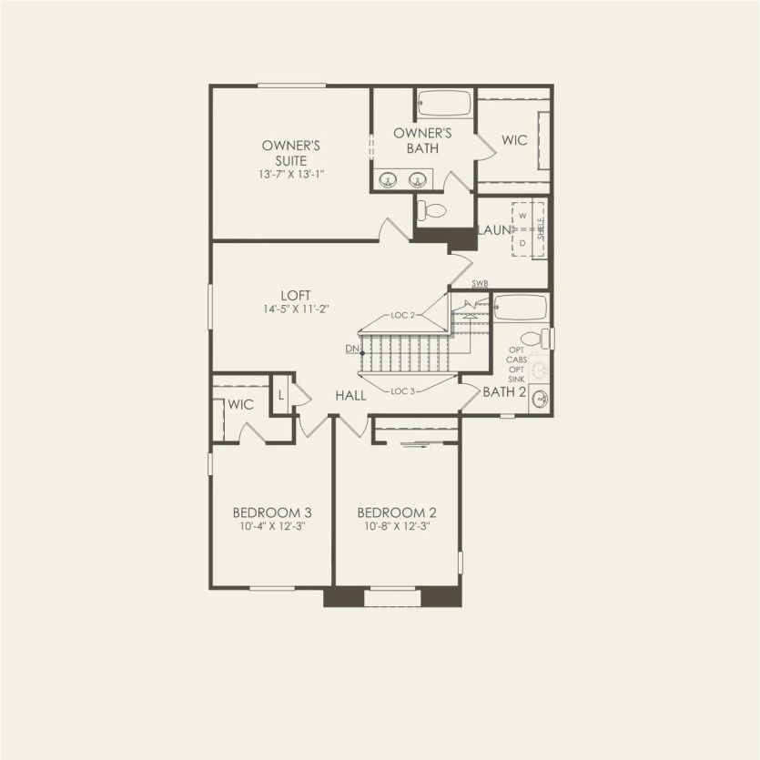 Second Floor 3 br / 2.5 ba