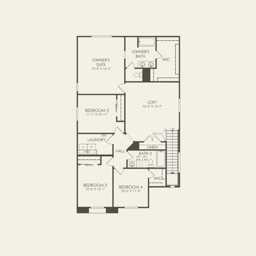 Second Floor 4 br / 2.5 ba