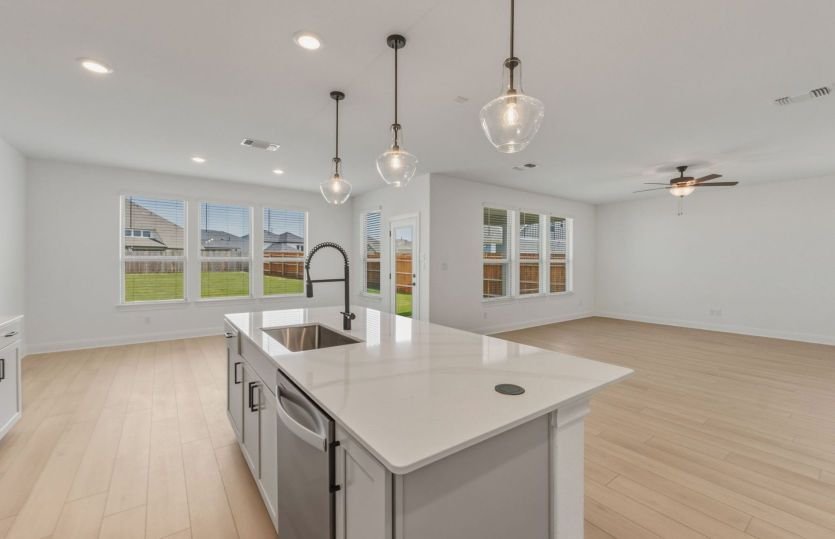 Kitchen Open to the Gathering Space