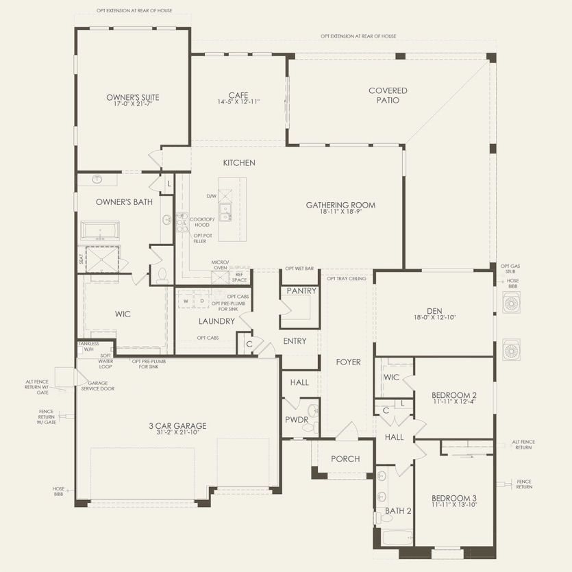 First Floor 3 br / 2.5 ba