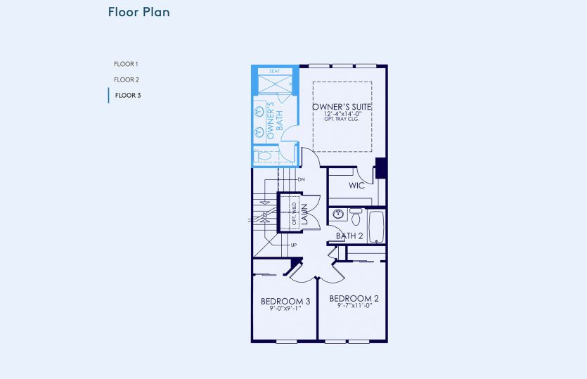 Frankton Floor Plan, Quick Move-In Home, Floor 3