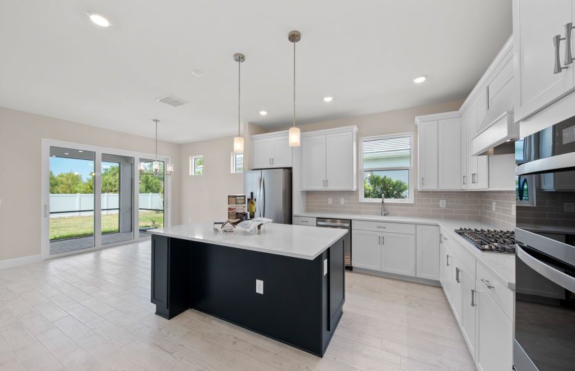 Chef-inspired kitchen with designer finishes